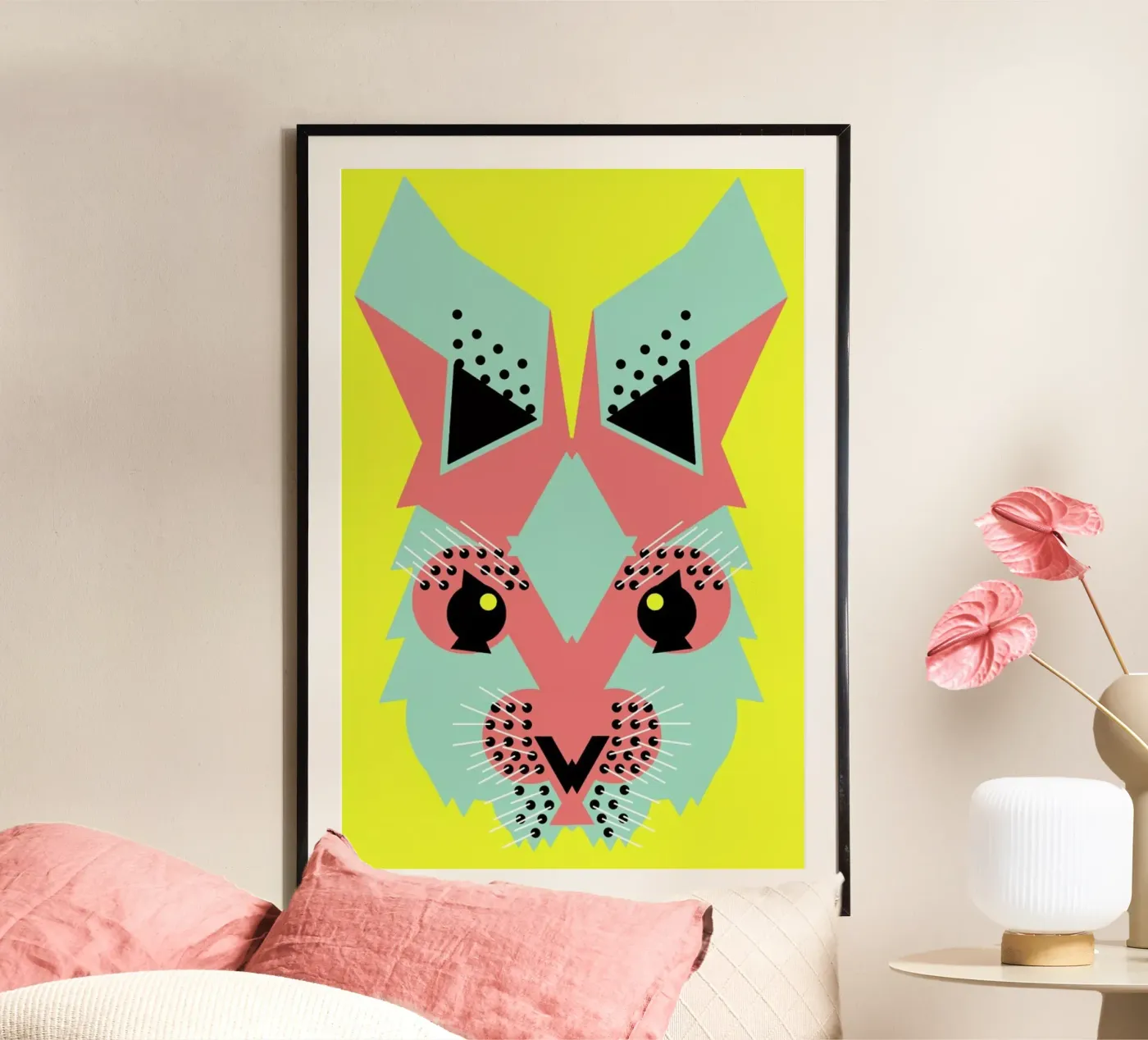 Rabbit Magic poster van Gareth Pollock Design