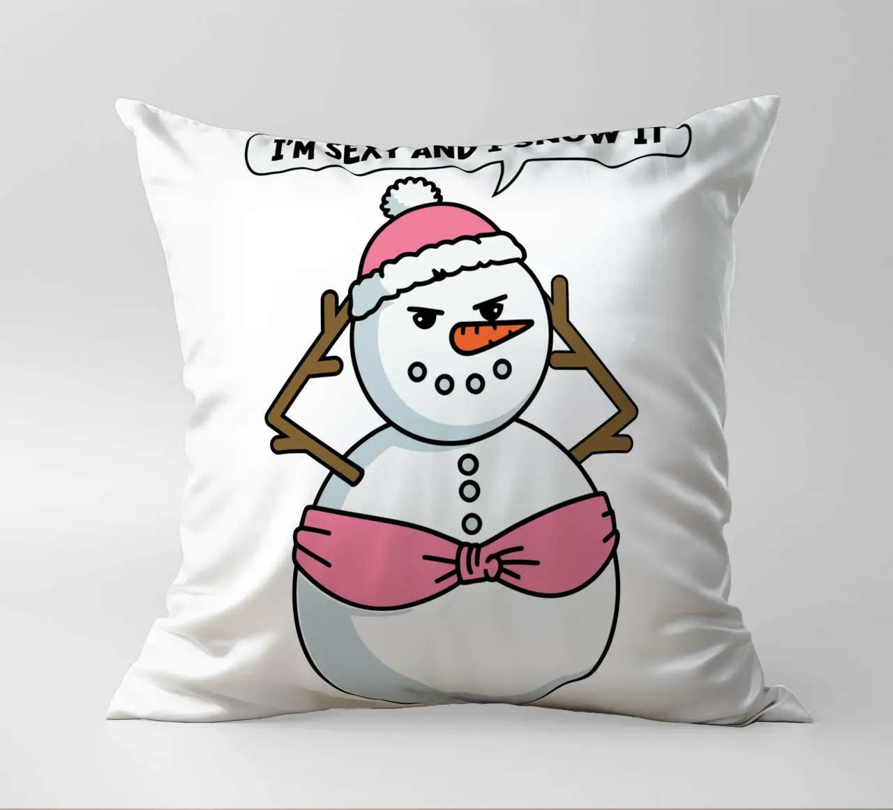 I'm sexy and I snow it cuscino da edsonramosart
