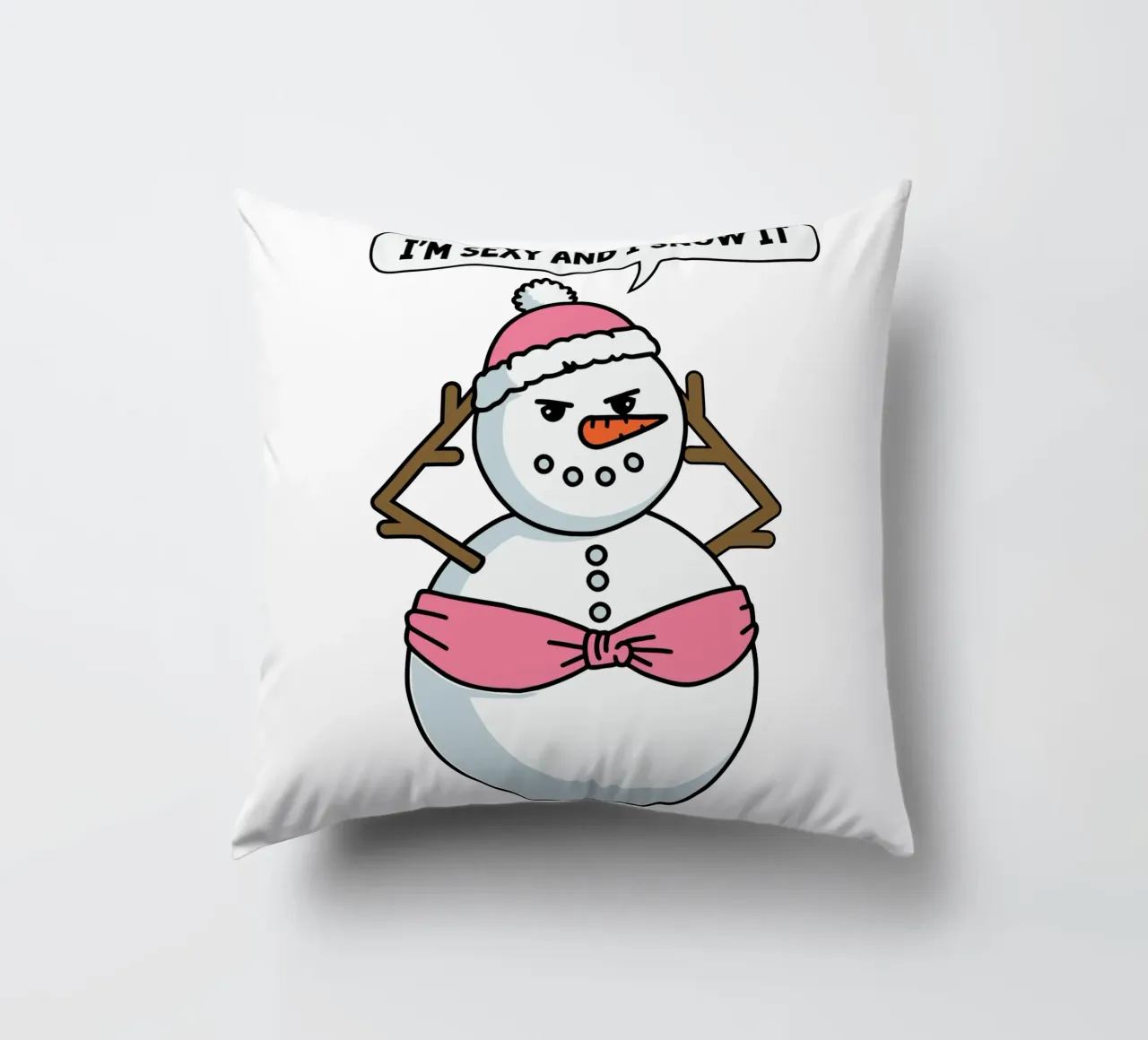 I'm sexy and I snow it cuscino da edsonramosart