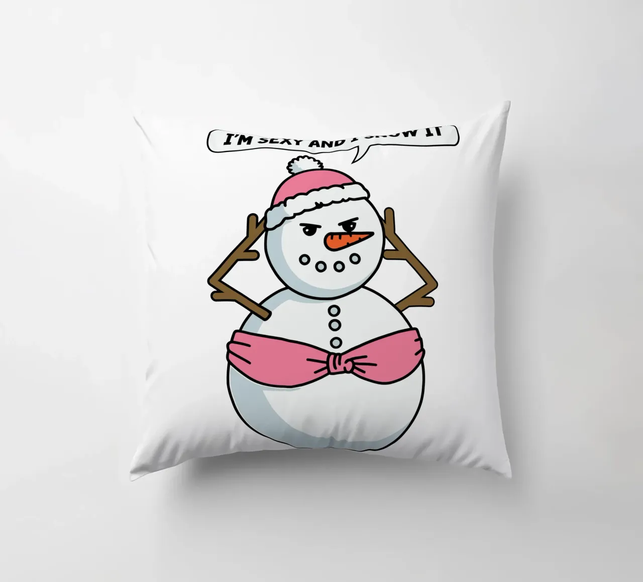 I'm sexy and I snow it cuscino da edsonramosart