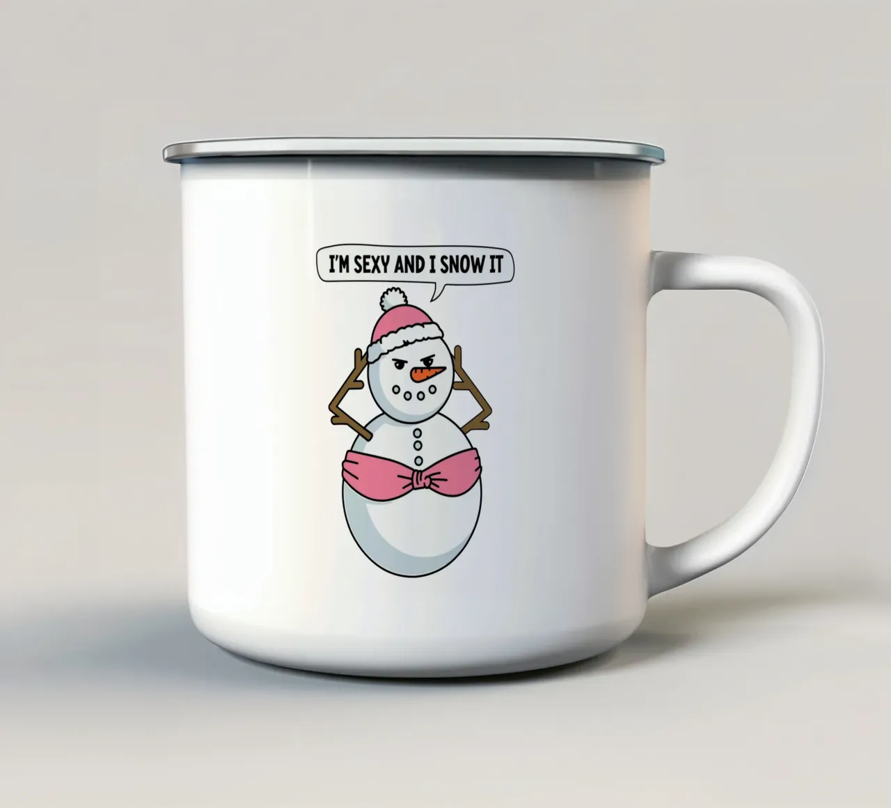 I'm sexy and I snow it tazza in smalto da edsonramosart