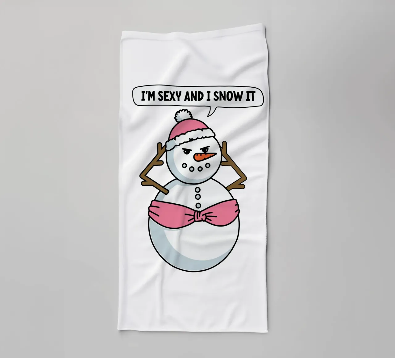 I'm sexy and I snow it asciugamano da bagno da edsonramosart