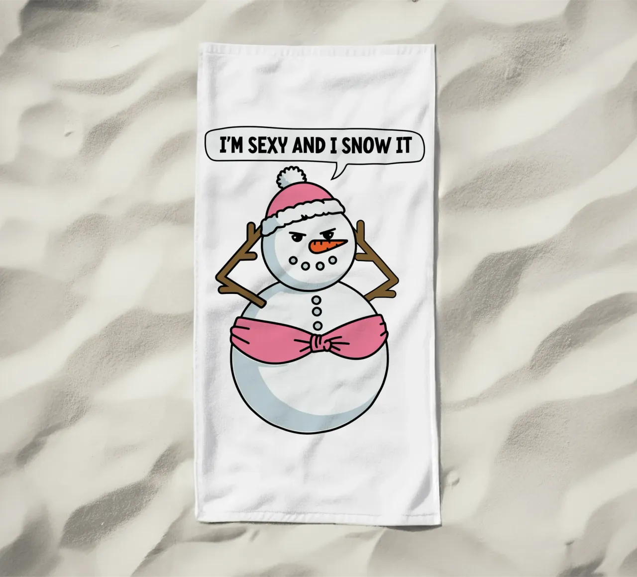 I'm sexy and I snow it telo mare da edsonramosart