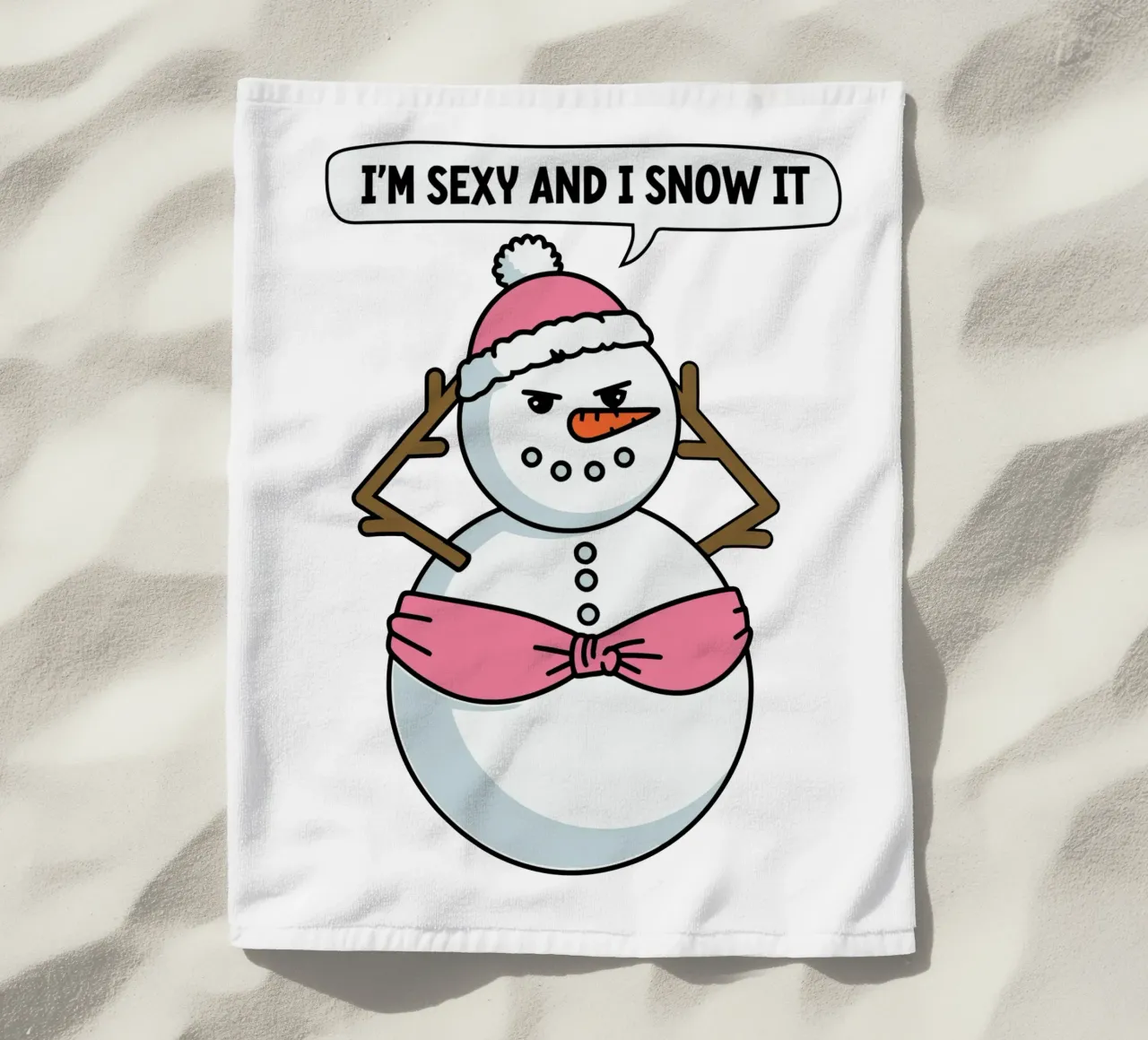 I'm sexy and I snow it telo mare da edsonramosart