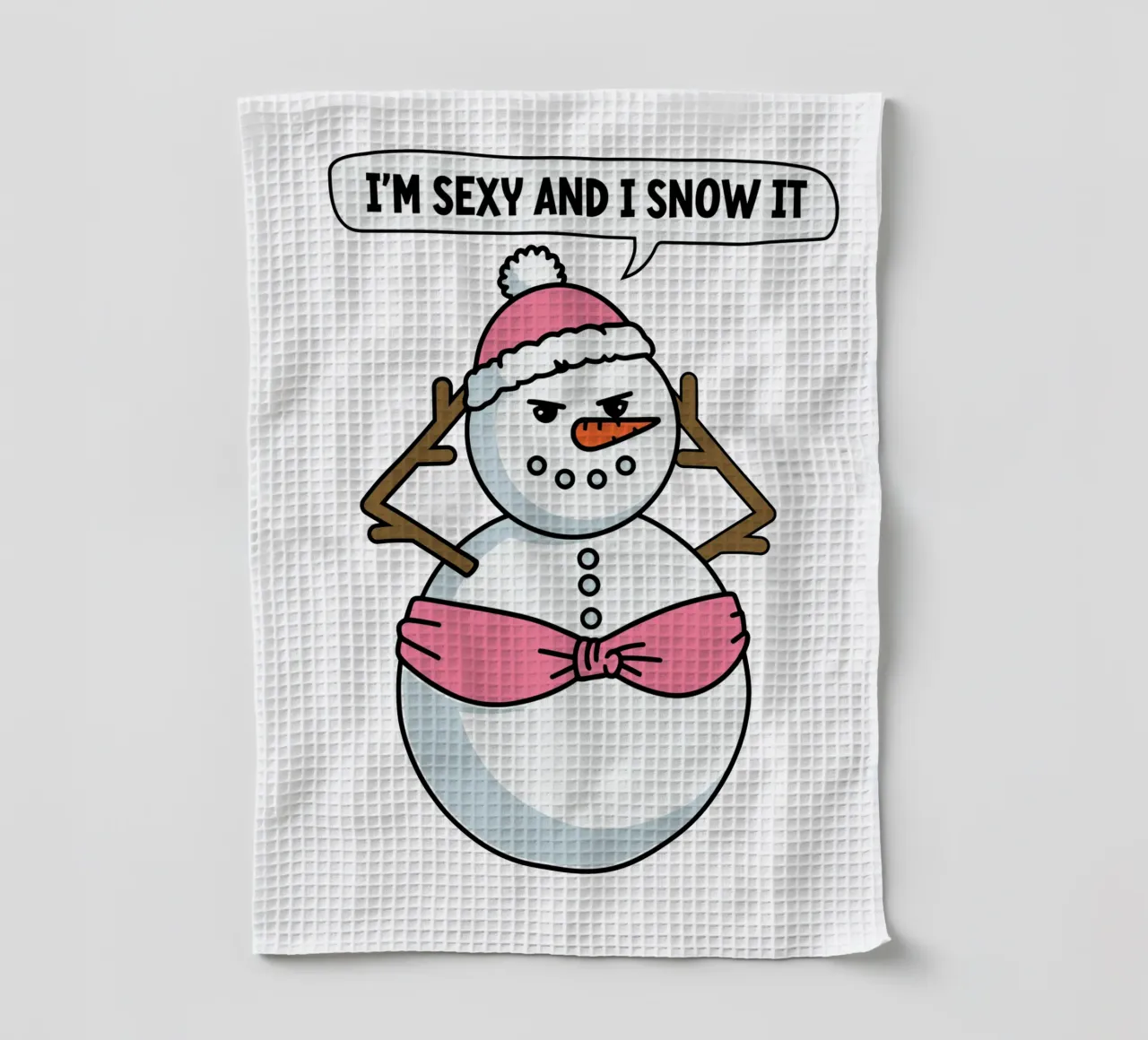 I'm sexy and I snow it canovaccio da cucina da edsonramosart