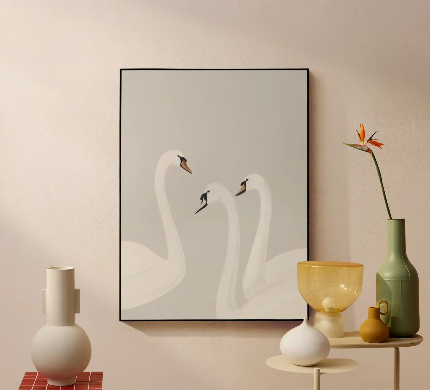 White Swans acryl van ThingDesign
