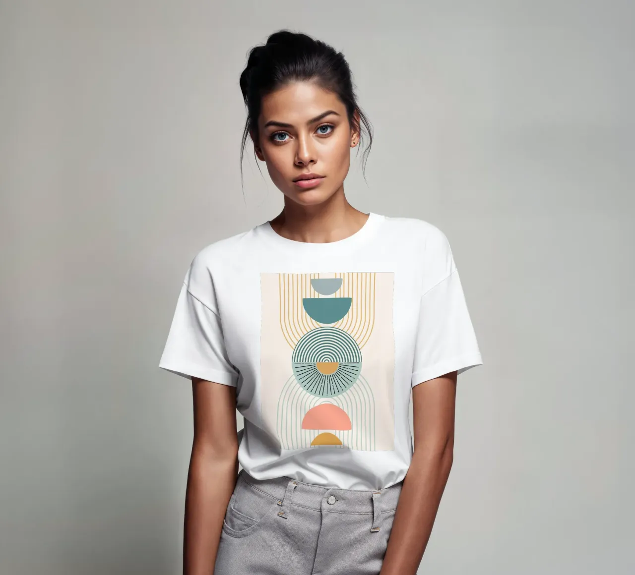 Arches in muted colors t-shirt da LisaArtes