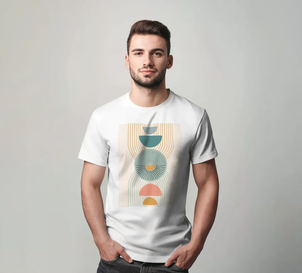 Arches in muted colors t-shirt da LisaArtes
