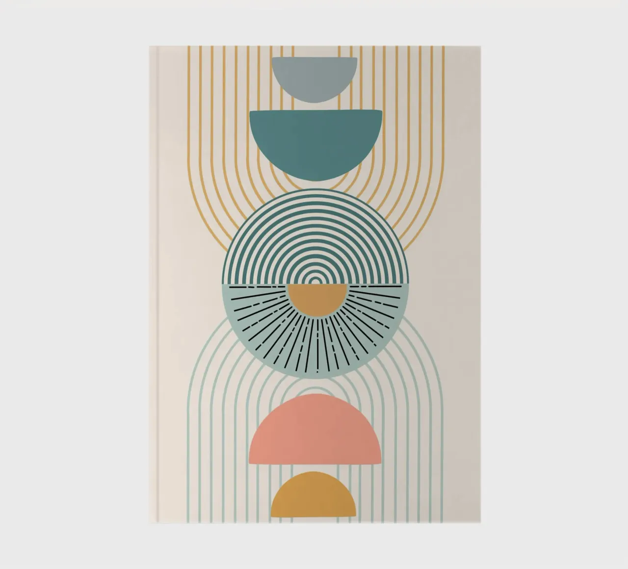 Arches in muted colors notebook by LisaArtes