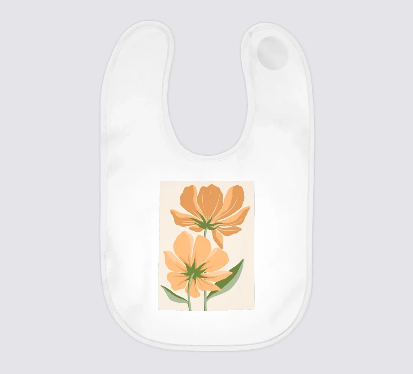 Orange flowers bavaglino da LisaArtes
