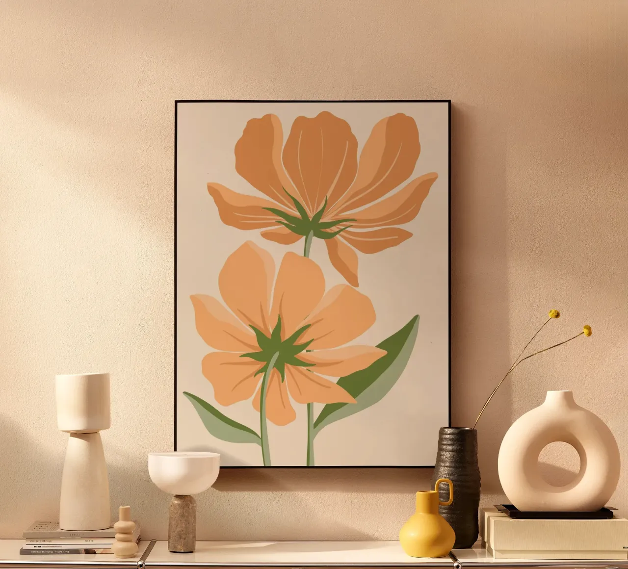 Orange flowers plexiglass da LisaArtes