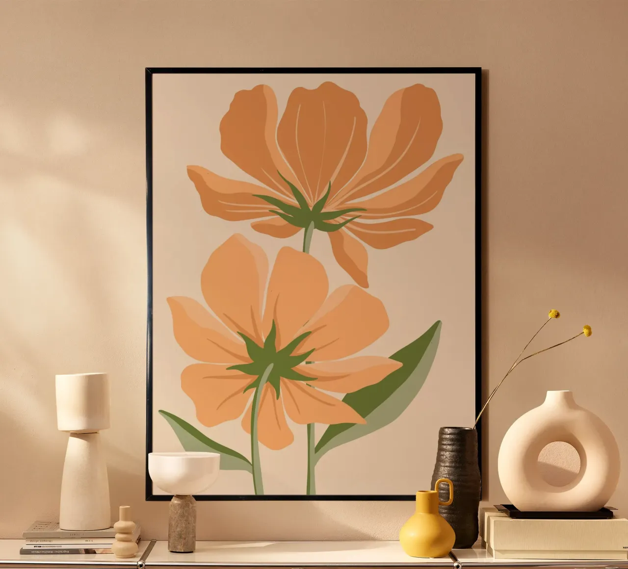 Orange flowers poster da LisaArtes