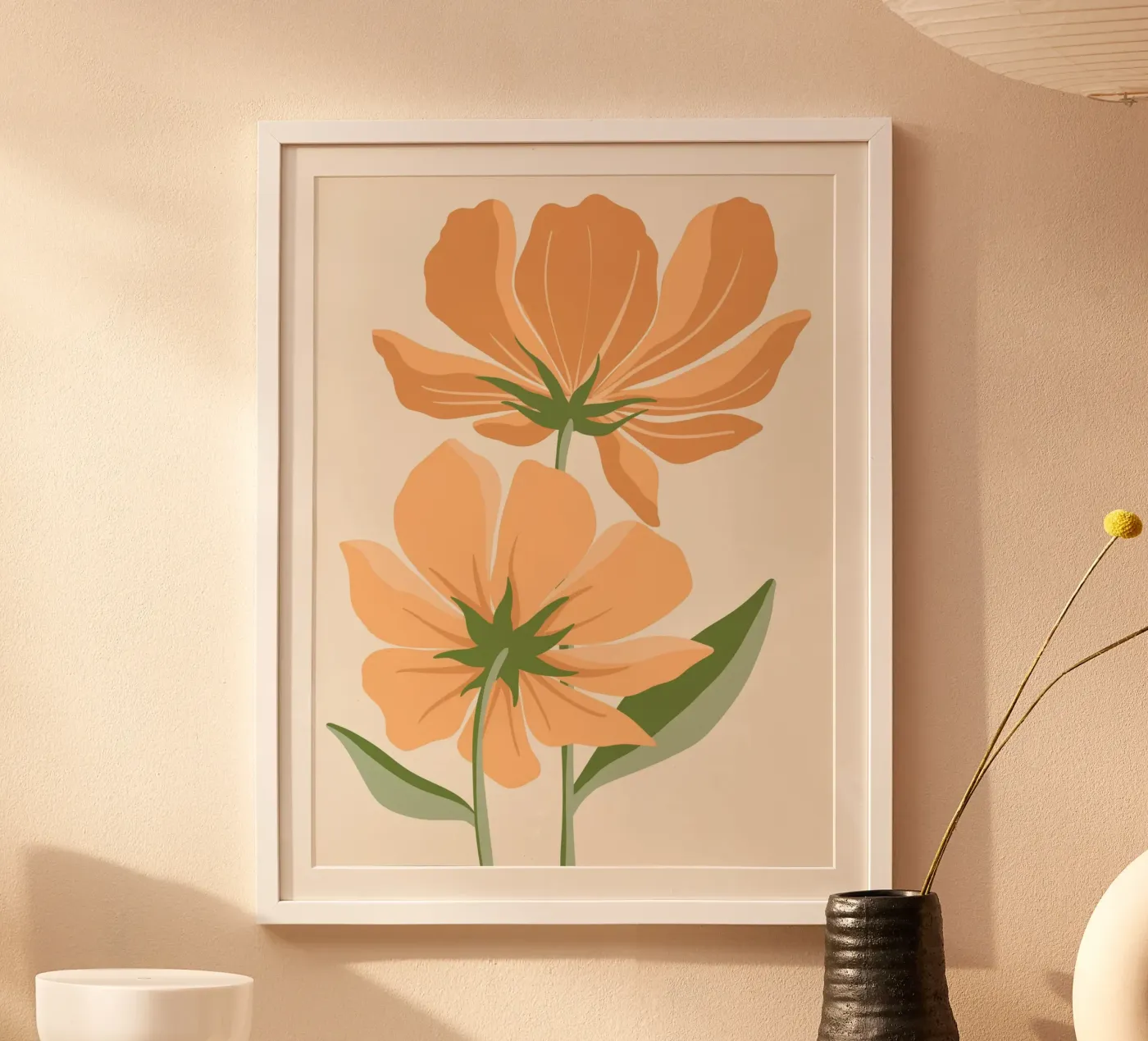 Orange flowers poster da LisaArtes
