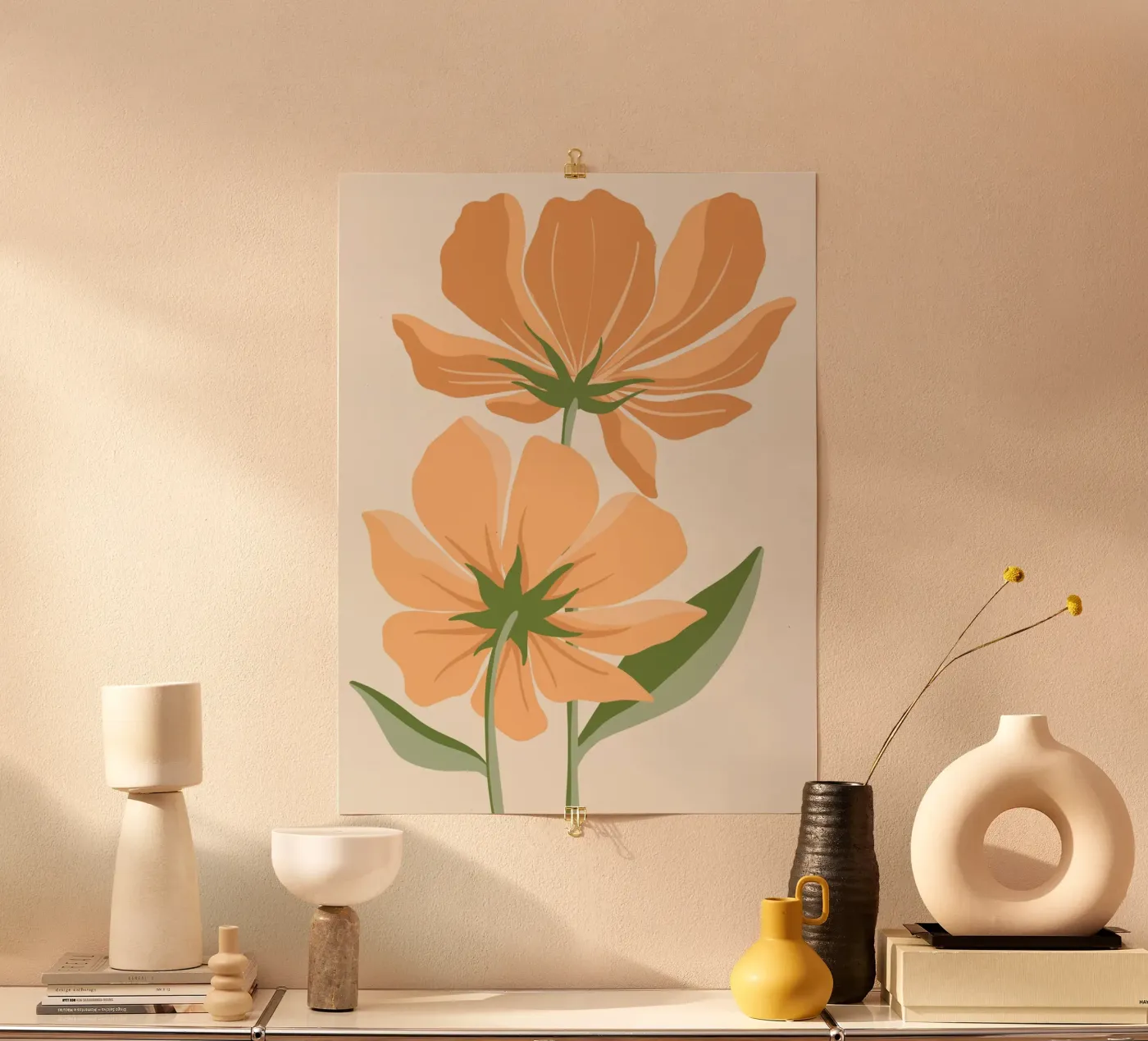 Orange flowers poster da LisaArtes