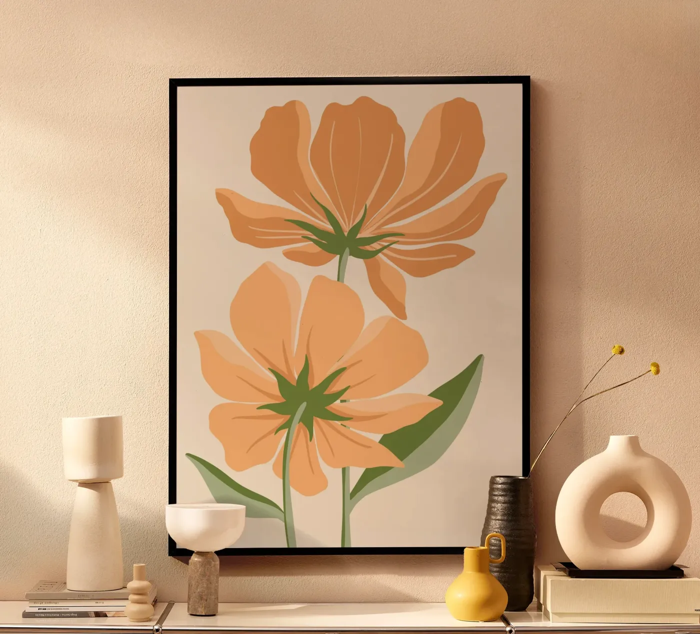 Orange flowers poster da LisaArtes