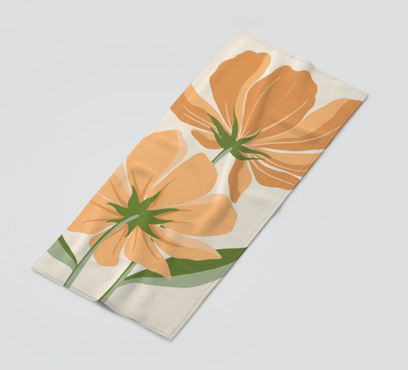 Orange flowers telo mare da LisaArtes