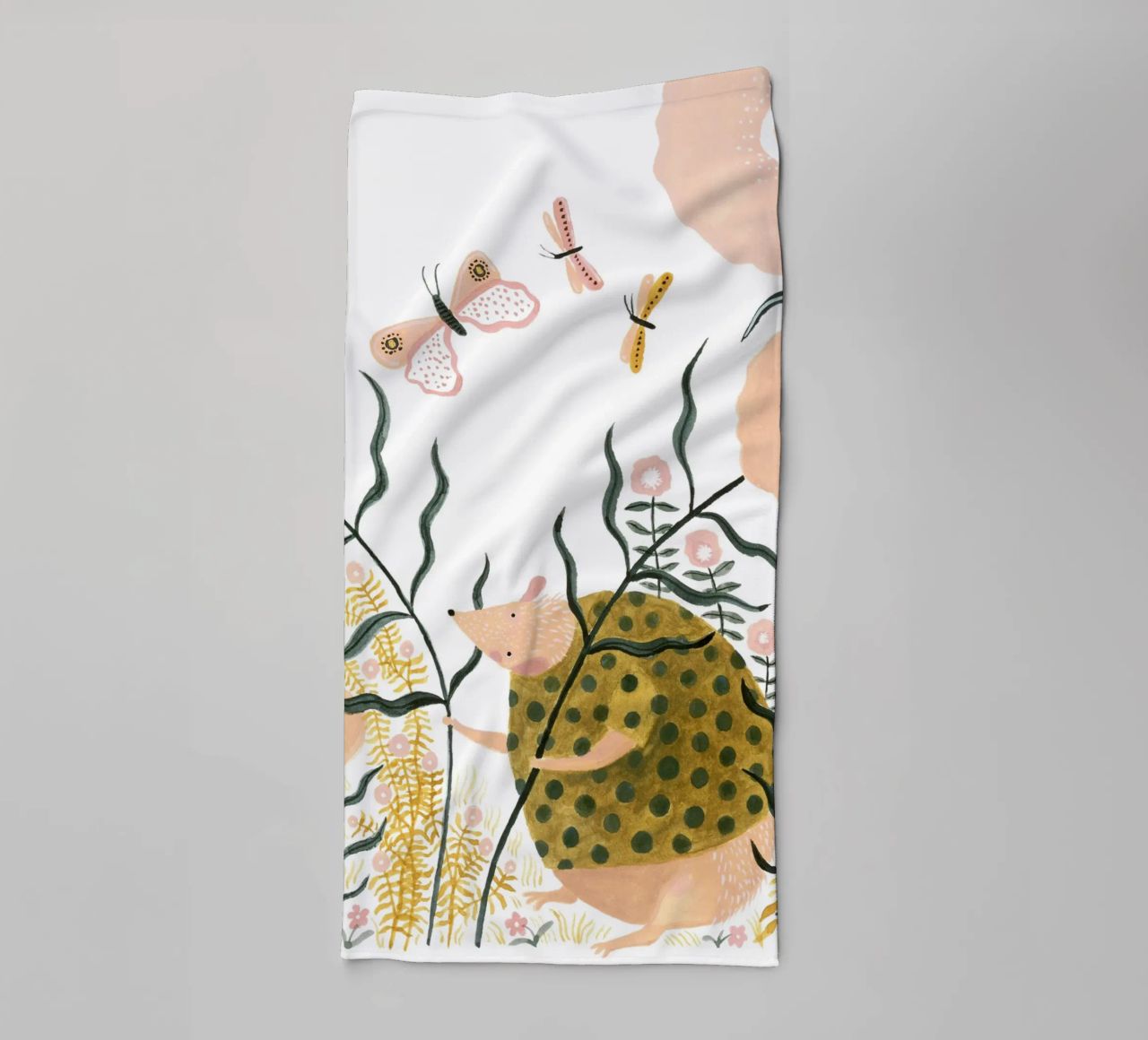 Claudia Voglhuber - Igel geht spazieren serviette de bain de The Artcircle