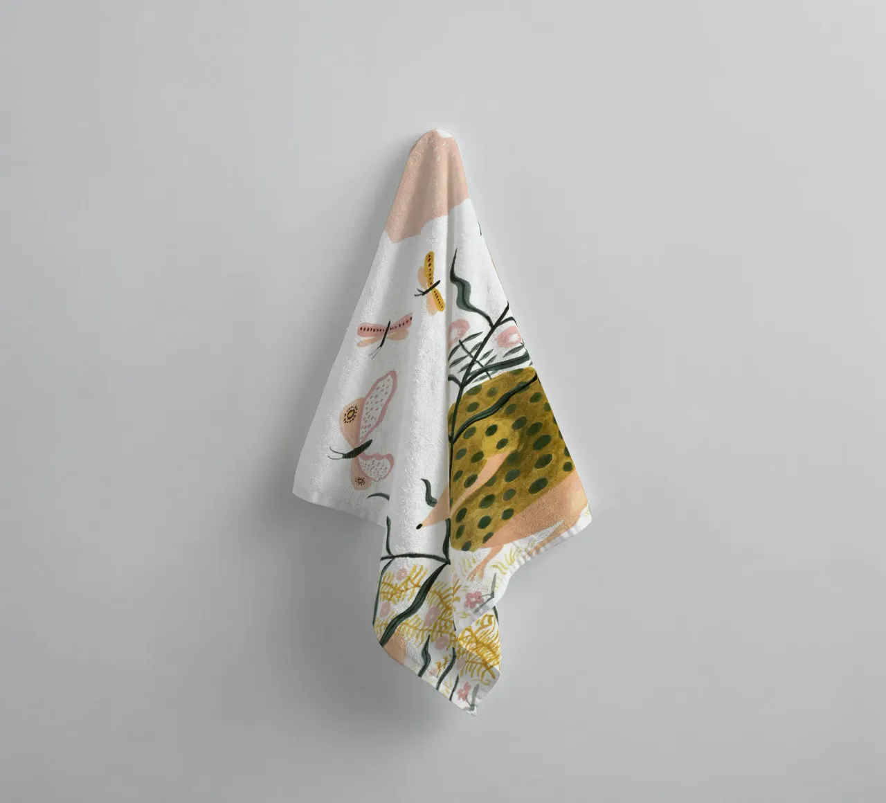 Claudia Voglhuber - Igel geht spazieren asciugamano da bagno da The Artcircle