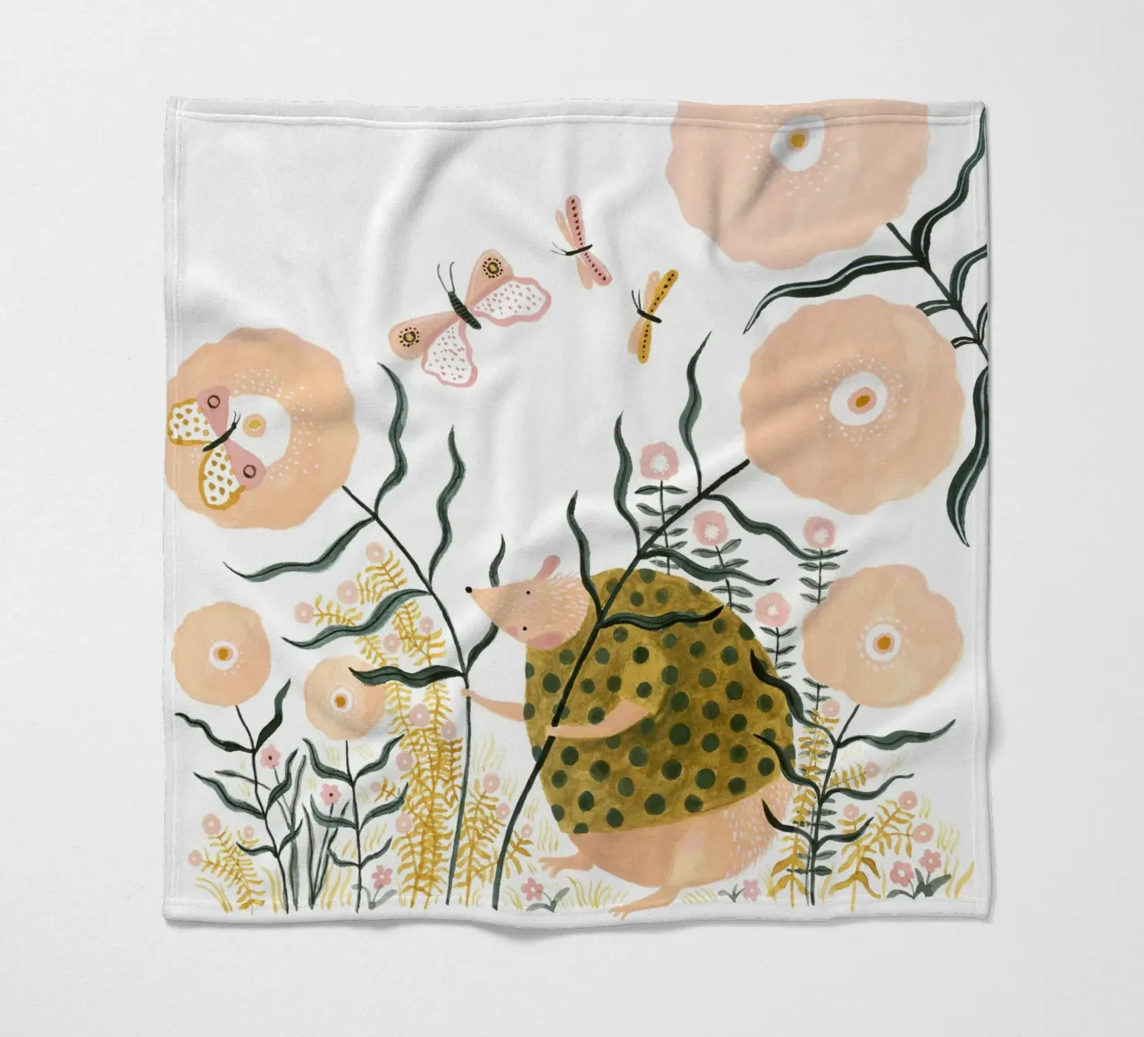 Claudia Voglhuber - Igel geht spazieren coperta in pile da The Artcircle