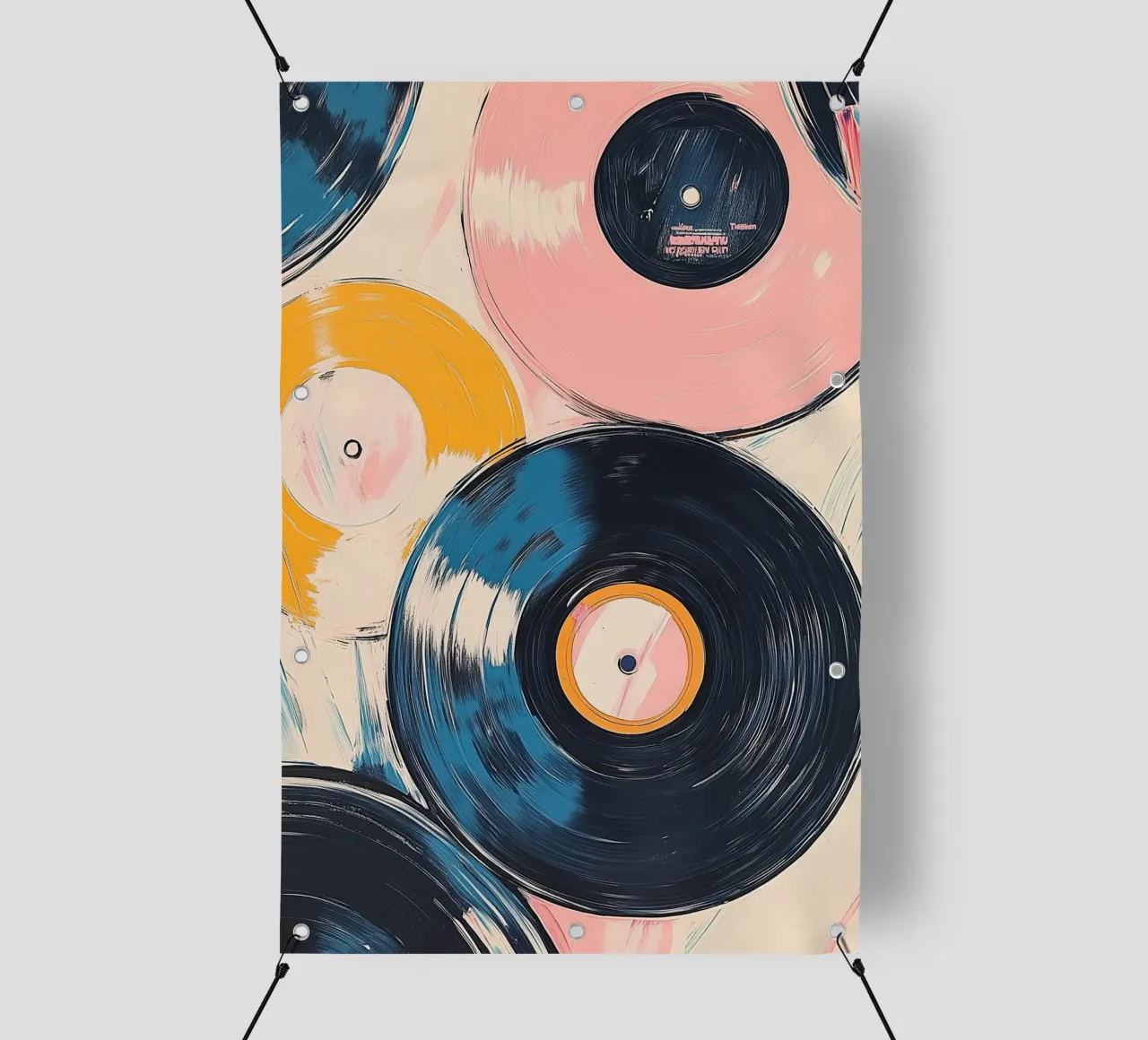 Ritmo retrò telo in pvc da Melloi Art Print