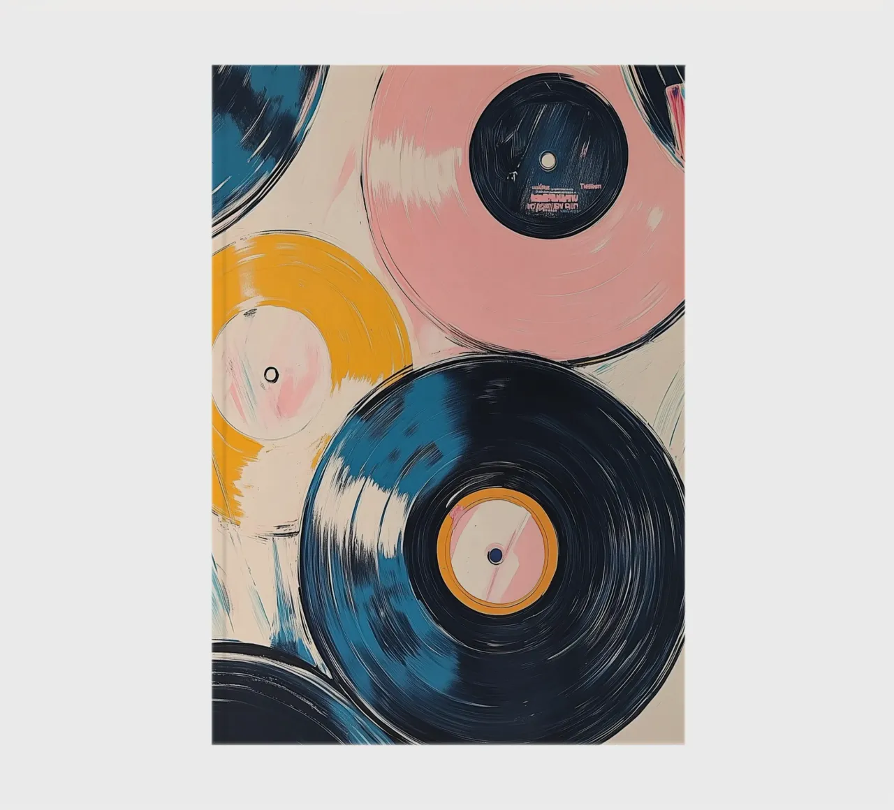 Retro Rhythm notebook by Melloi Art Print