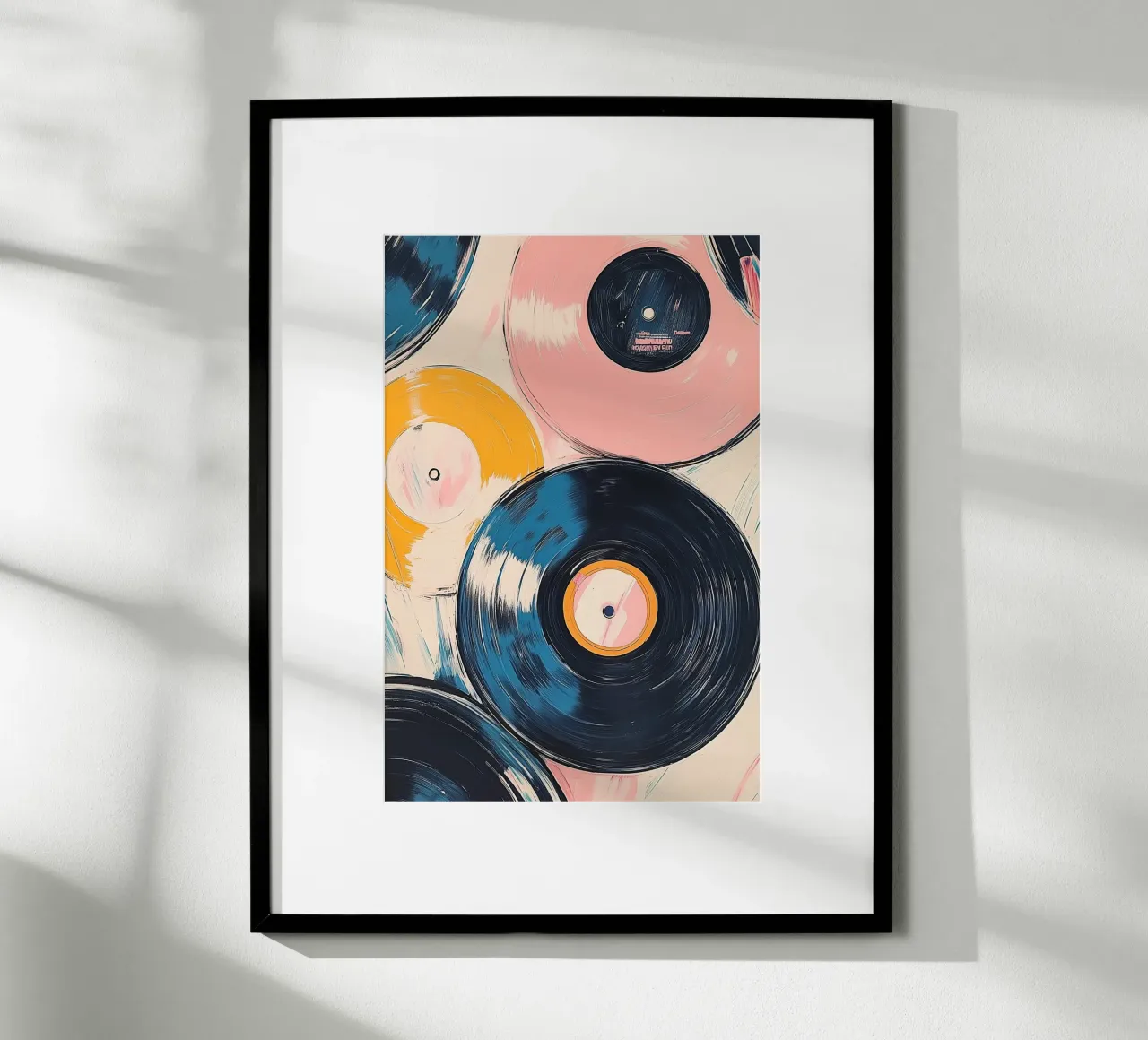 Ritmo retrò carta hahnemühle da Melloi Art Print