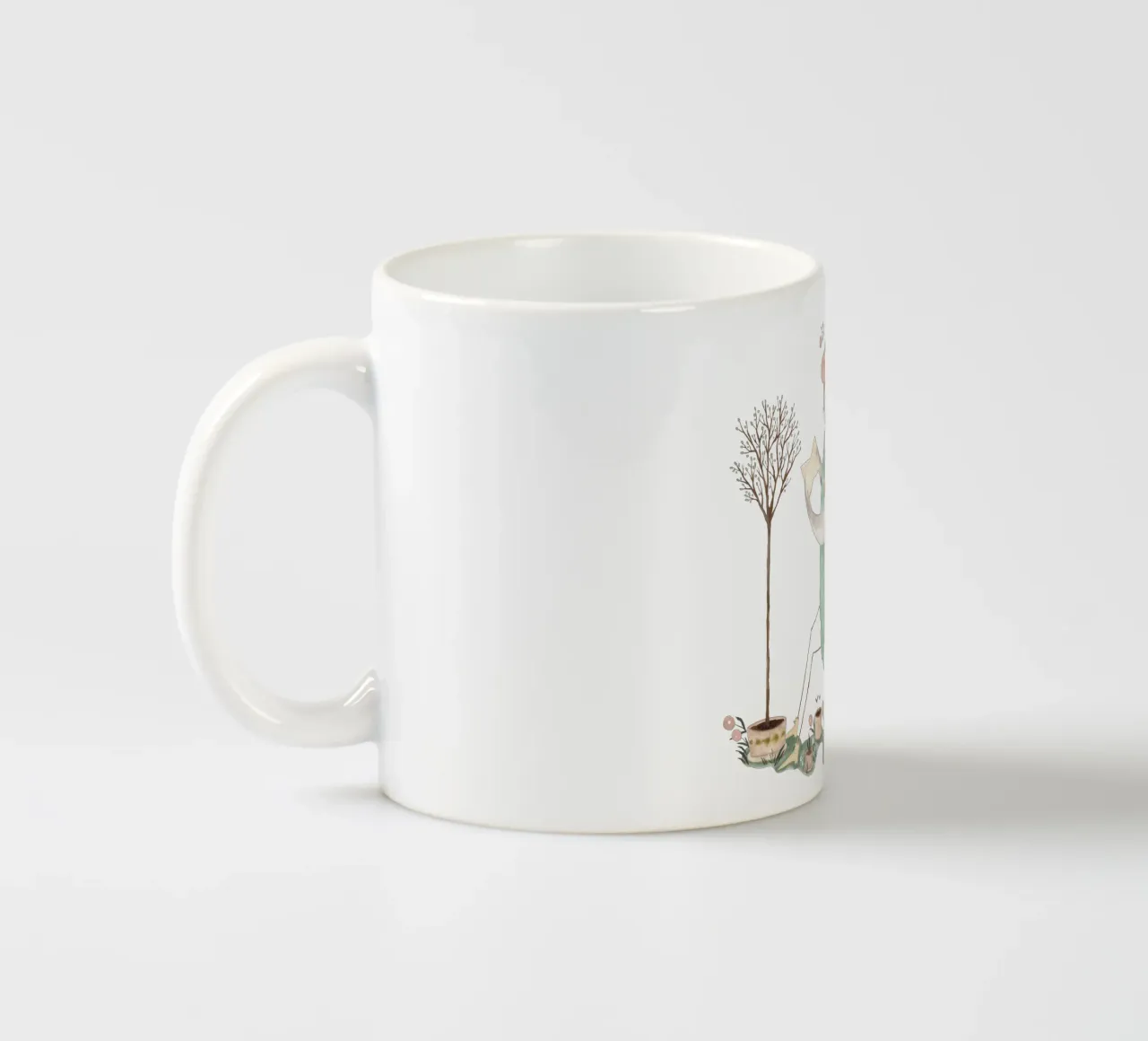 Claudia Voglhuber - Lesende Taube tazza in ceramica da The Artcircle