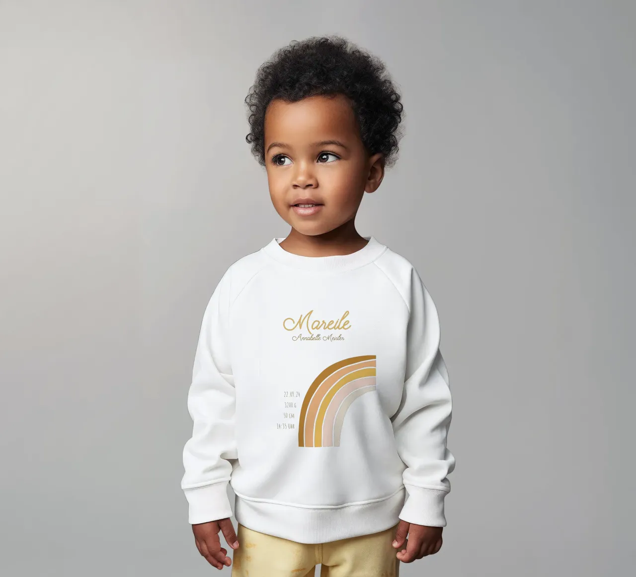 Geburtsbild Regenbogen Boho sudadera de bebé de Ohkimiko