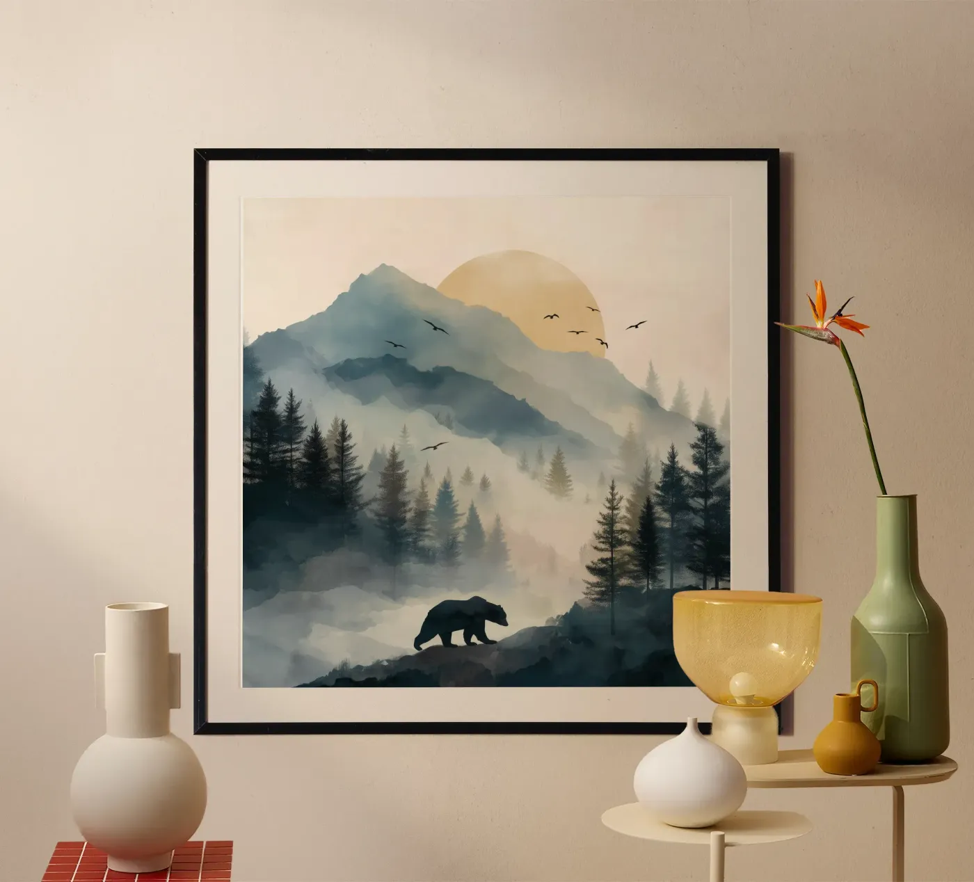 Mountain Bear poster de Nadjaa