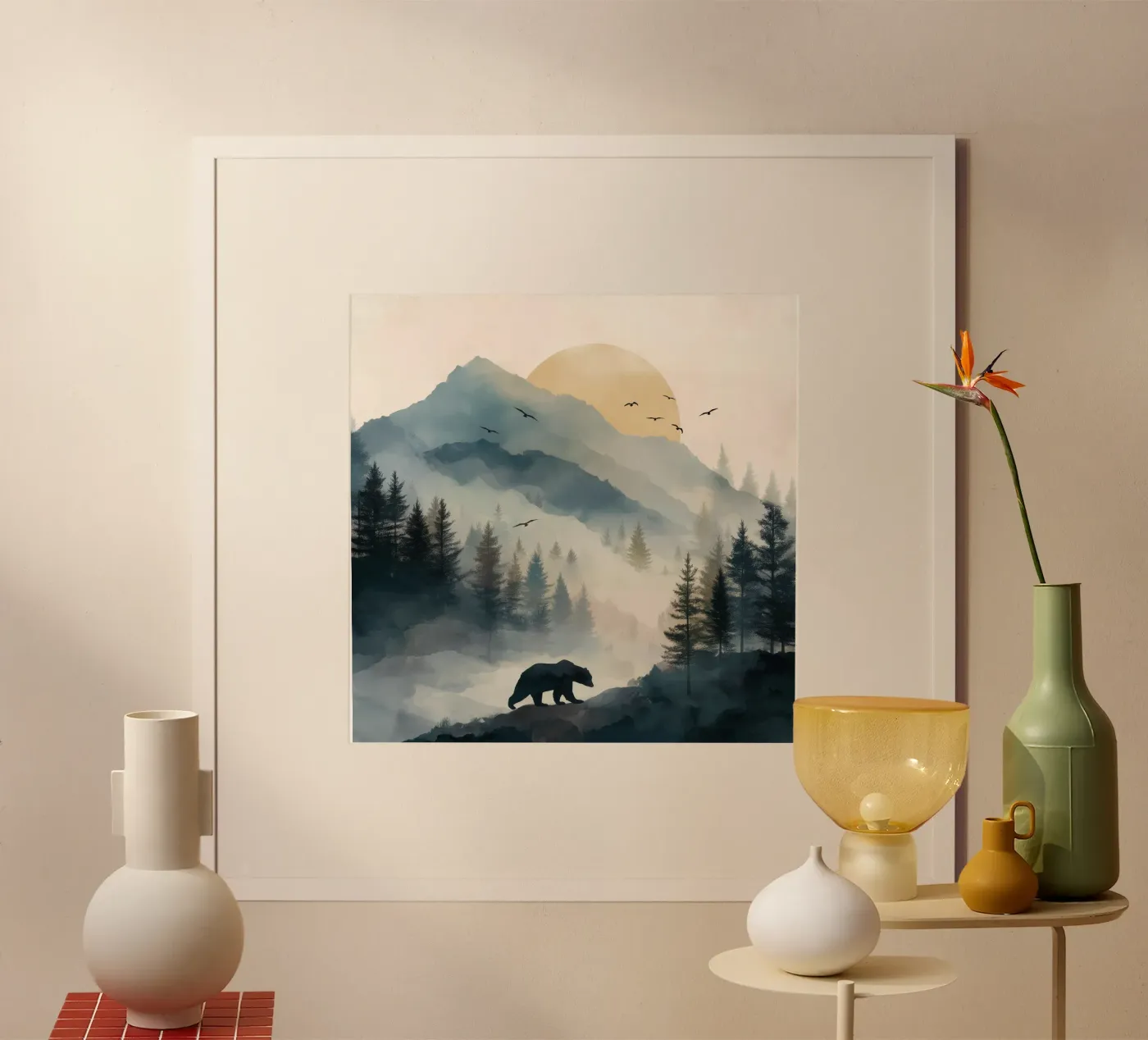 Mountain Bear poster de Nadjaa