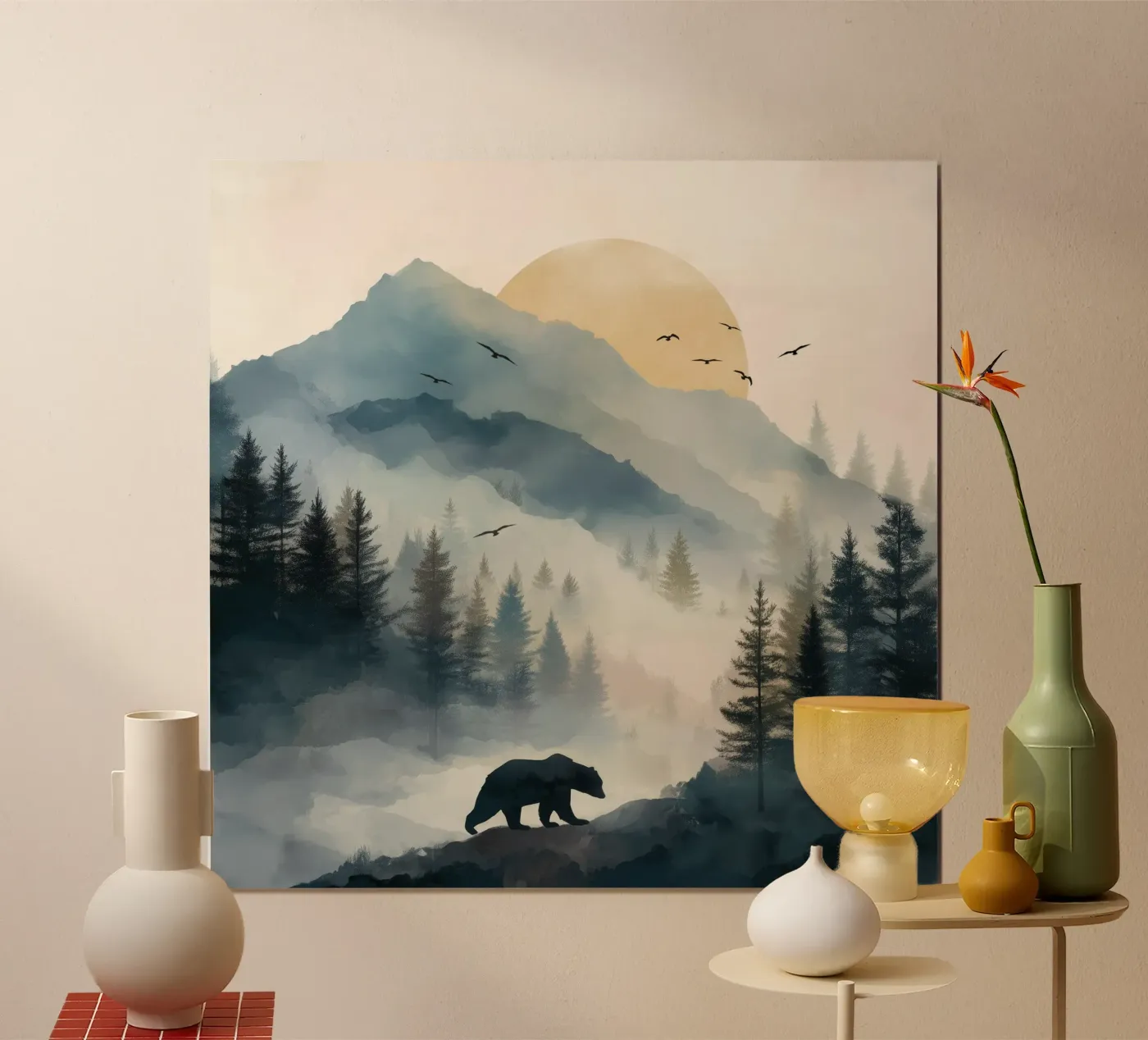 Mountain Bear poster de Nadjaa