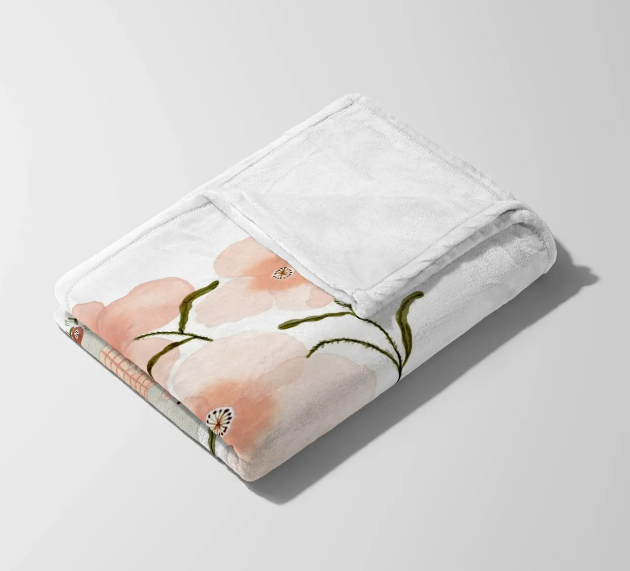 Claudia Voglhuber - Hase mit Mohnblumen coperta in pile da The Artcircle
