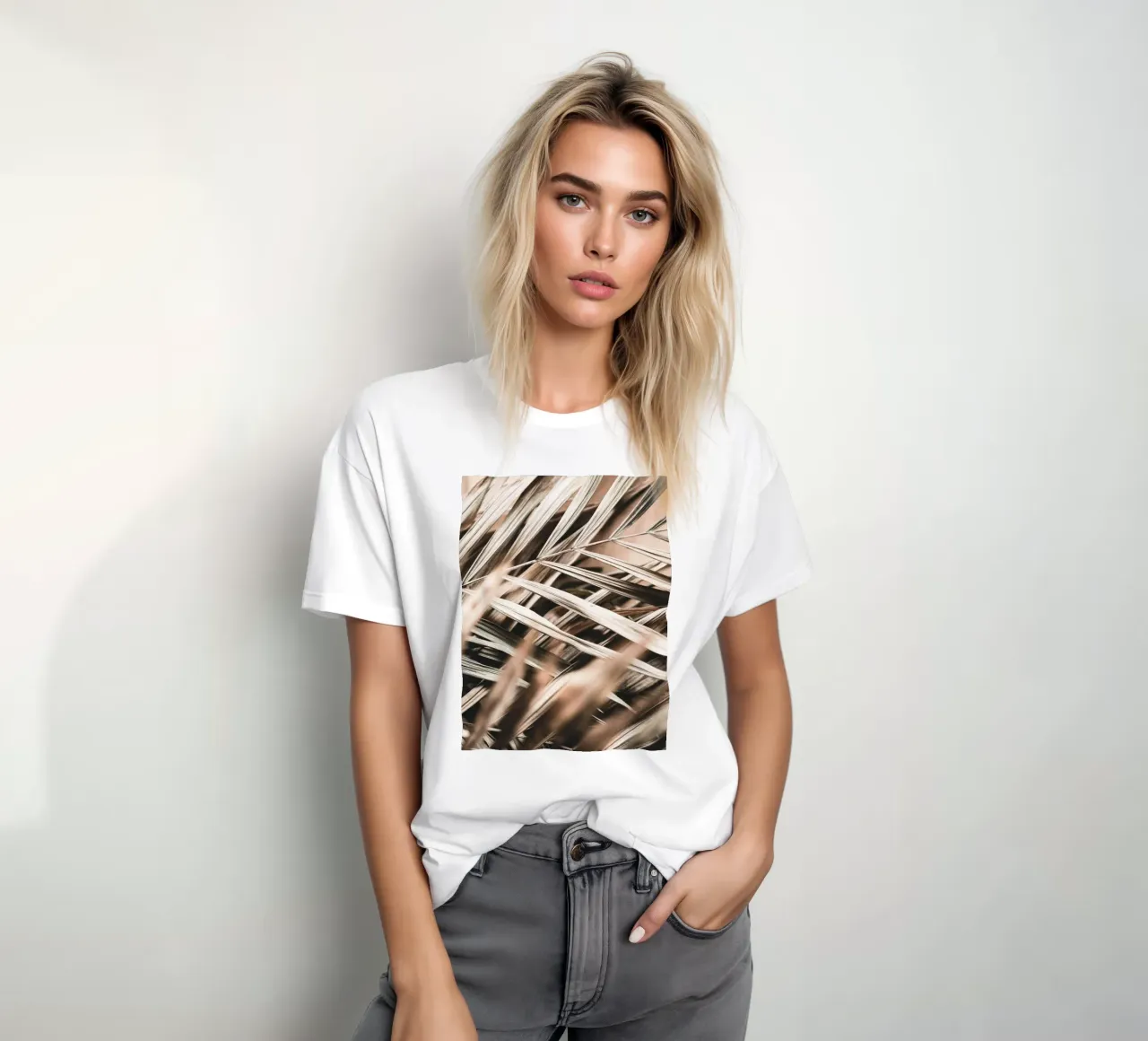 Foglie di palma secche - Design naturale boho t-shirt da Whole©