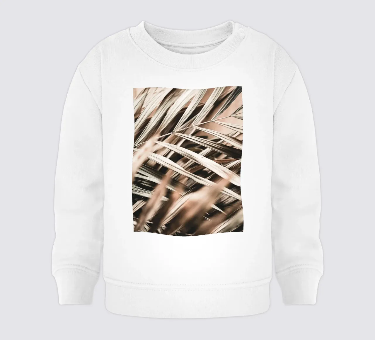 Foglie di palma secche - Design naturale boho felpa neonato da Whole©