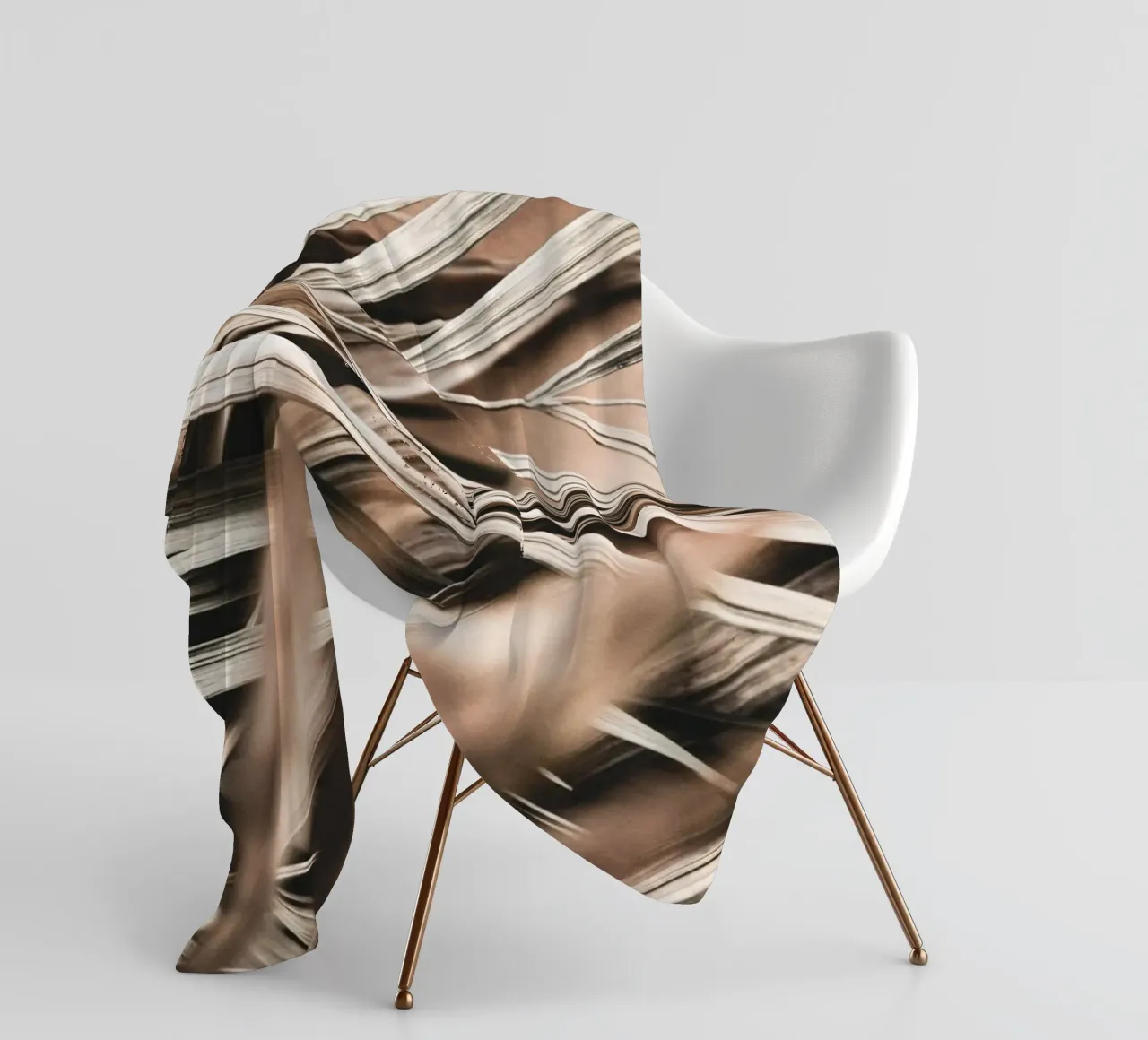 Foglie di palma secche - Design naturale boho coperta in pile da Whole©