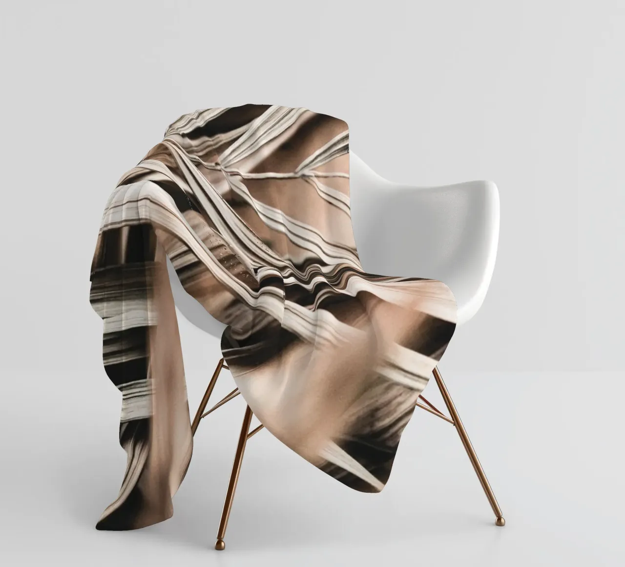 Foglie di palma secche - Design naturale boho coperta in pile da Whole©
