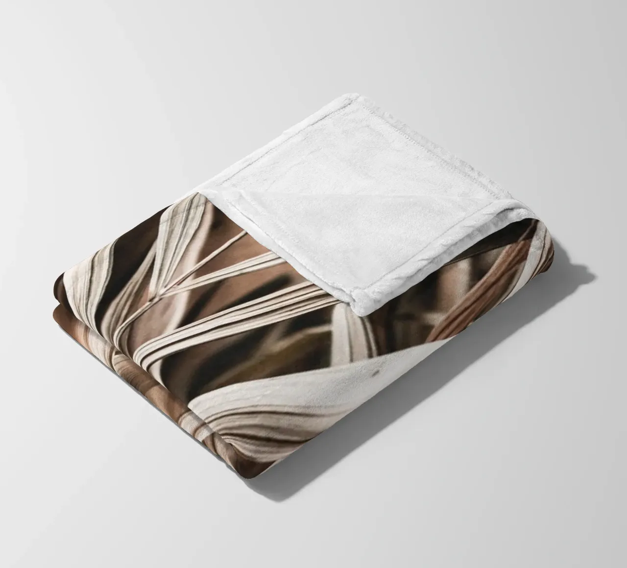 Foglie di palma secche - Design naturale boho coperta in pile da Whole©