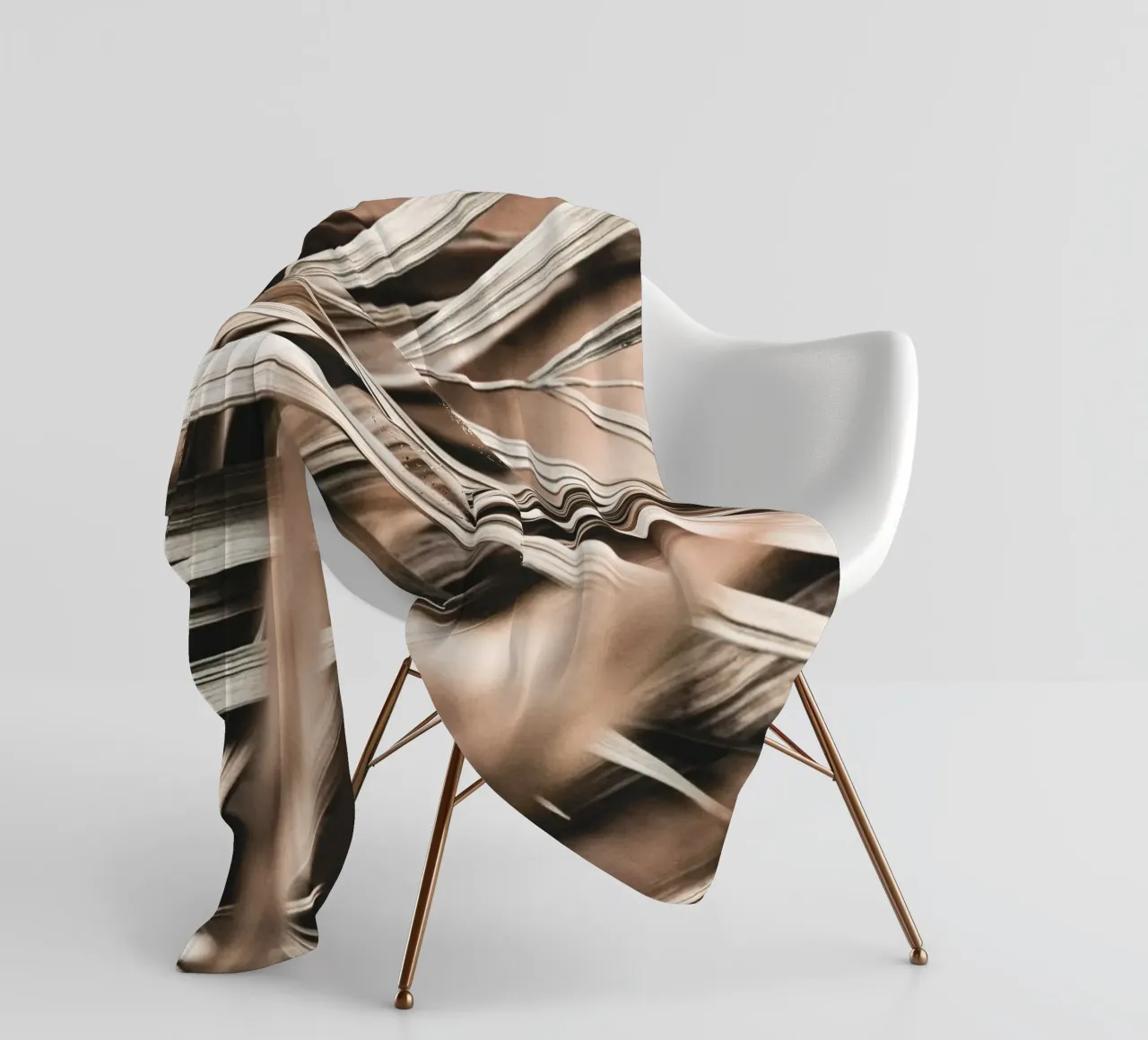 Foglie di palma secche - Design naturale boho coperta in pile da Whole©