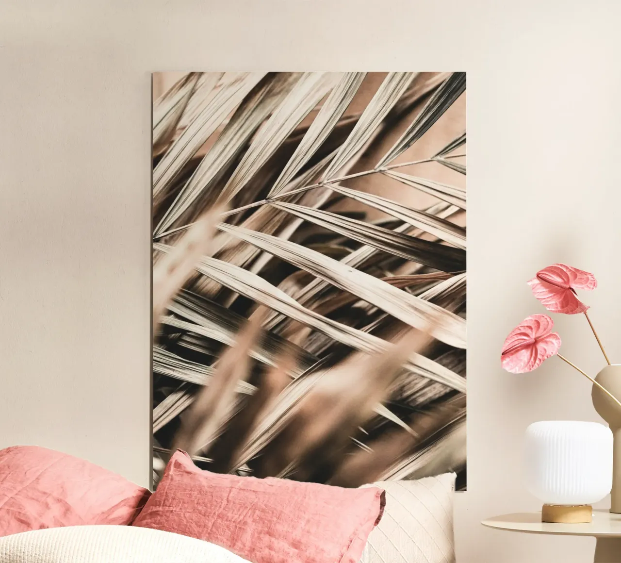 Getrocknete Palmblätter – Boho Natur Design Poster von Whole©