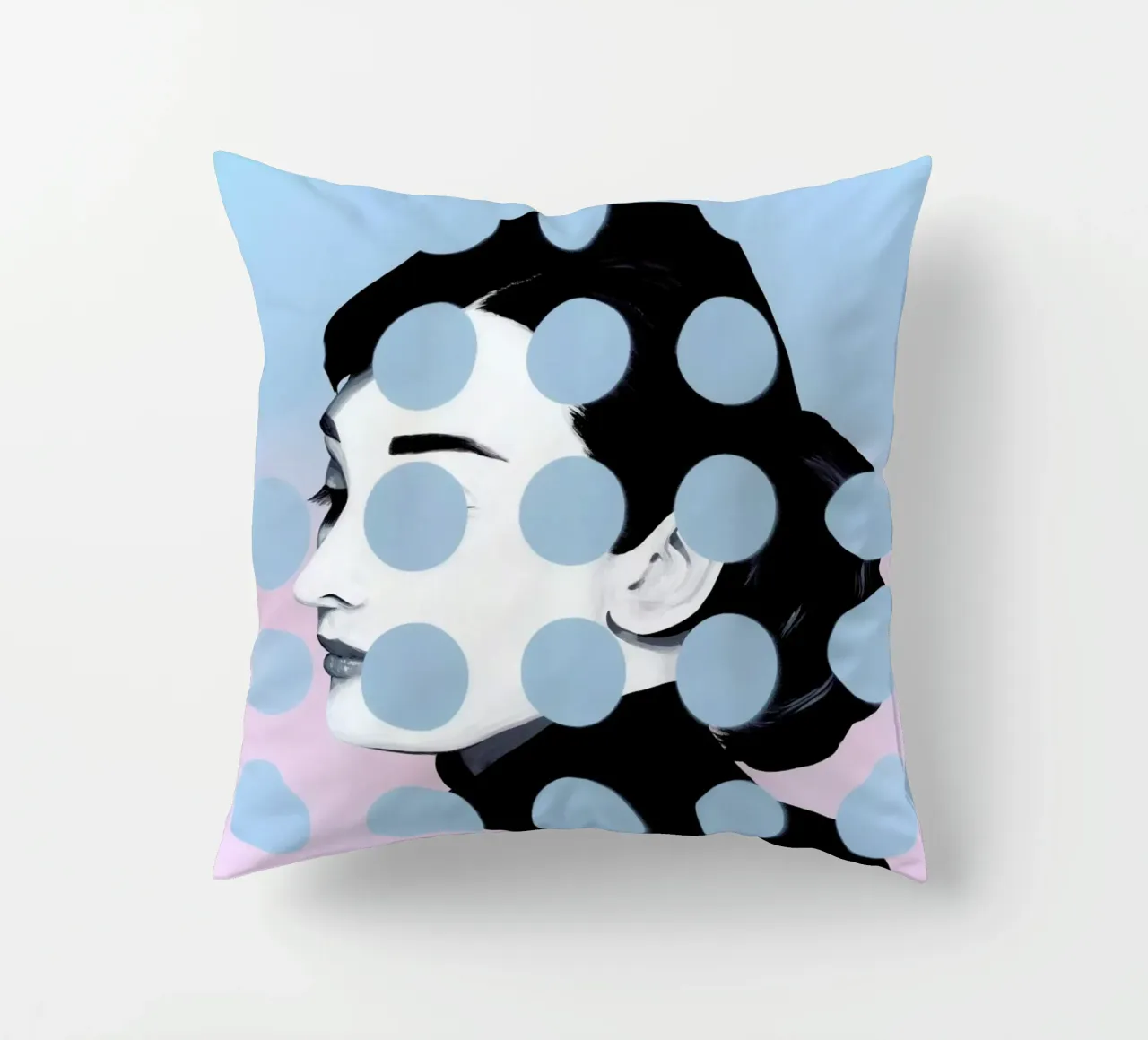 Audrey Dots cuscino da Famous When Dead