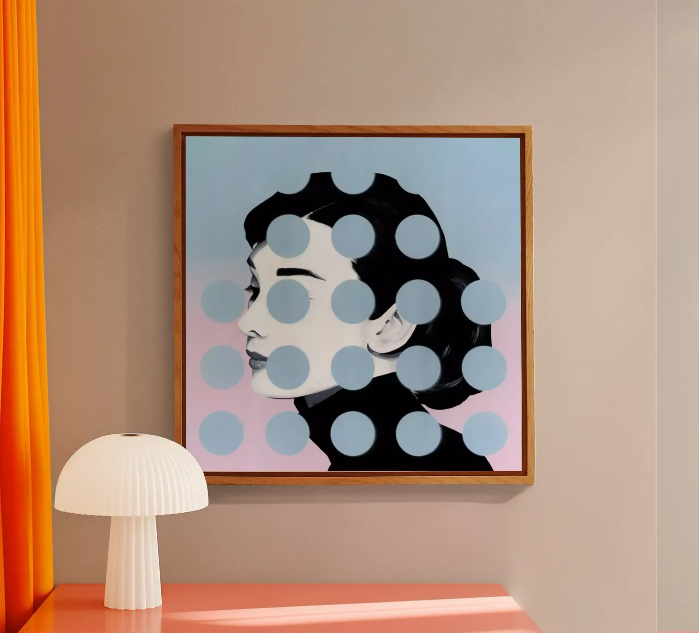 Audrey Dots Acryl-Glas von Famous When Dead
