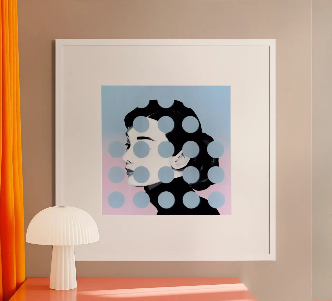 Audrey Dots poster van Famous When Dead