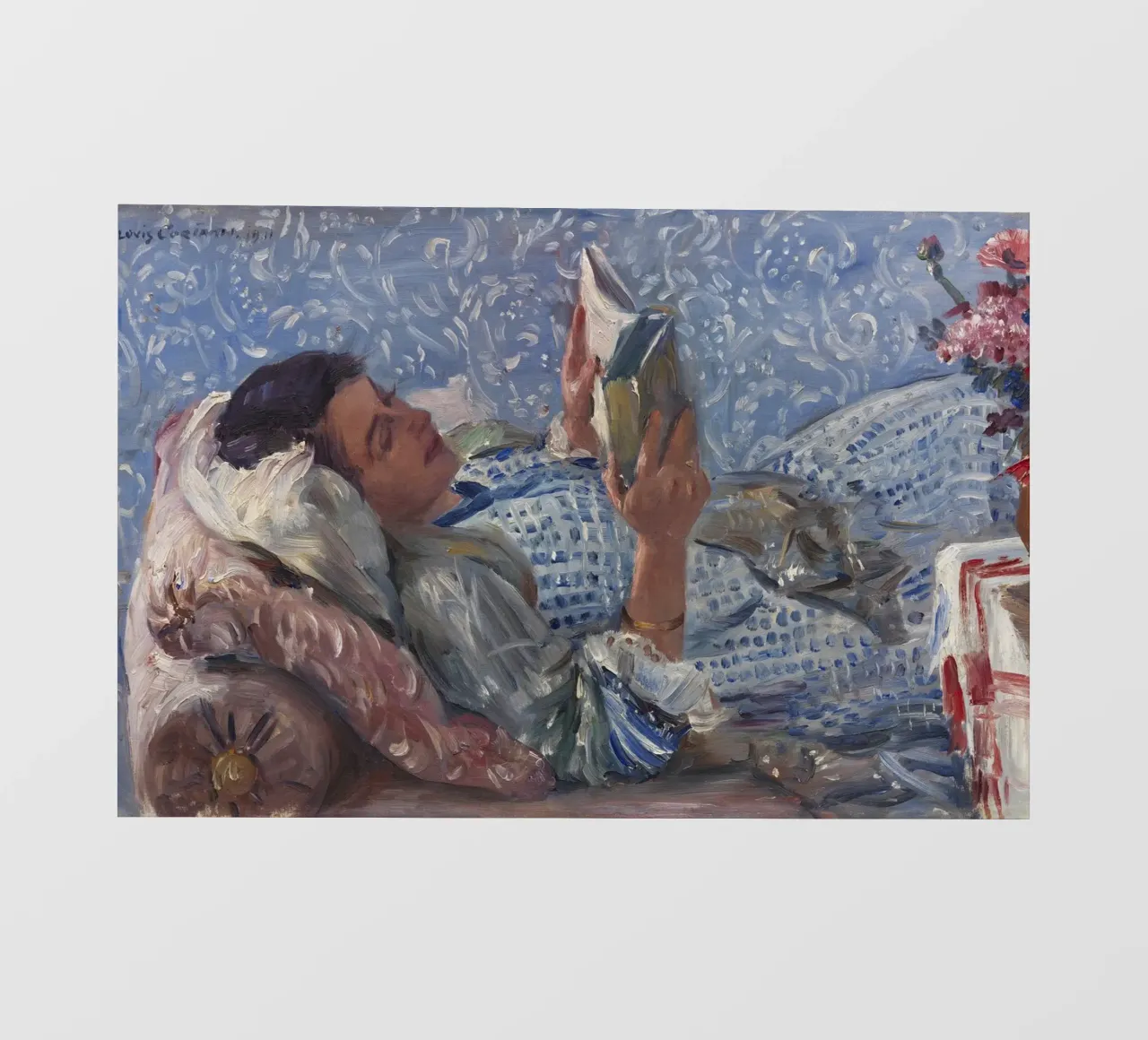 Lovis Corinth - Il lettore. 1911 telo in pvc da ARTOTHEK