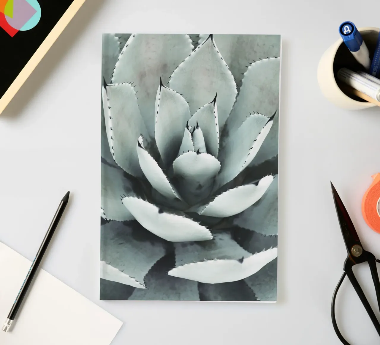 Agave" nature statement - Stylish succulent design notebook by Whole©