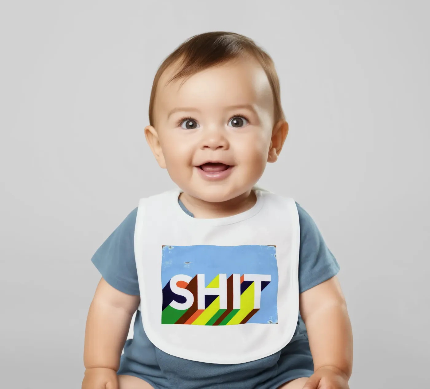 Shit baby slabbetje van Famous When Dead