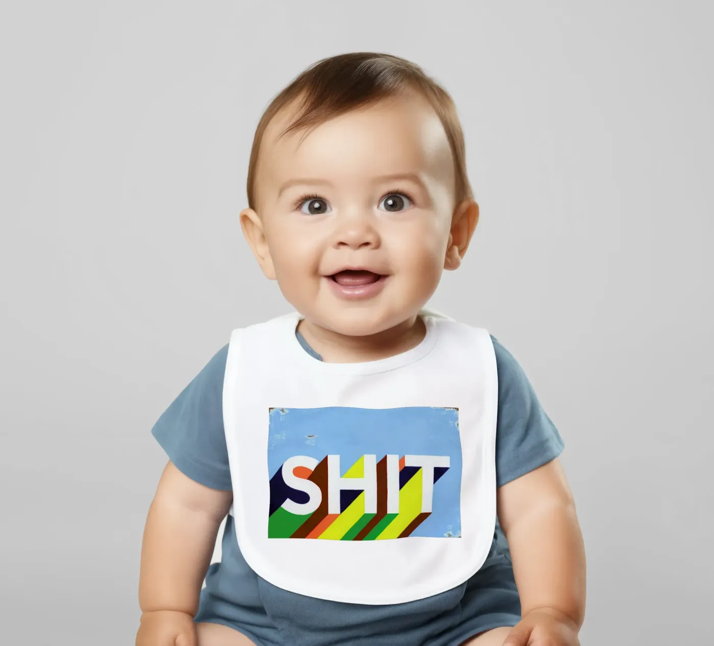 Shit baby slabbetje van Famous When Dead