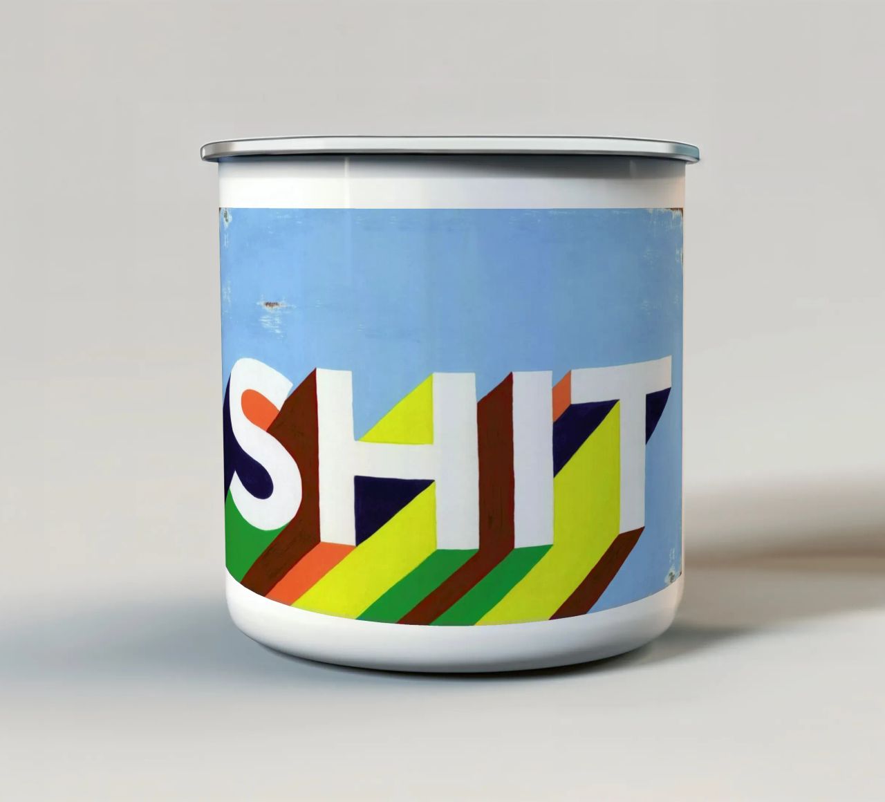 Shit tazza in smalto da Famous When Dead