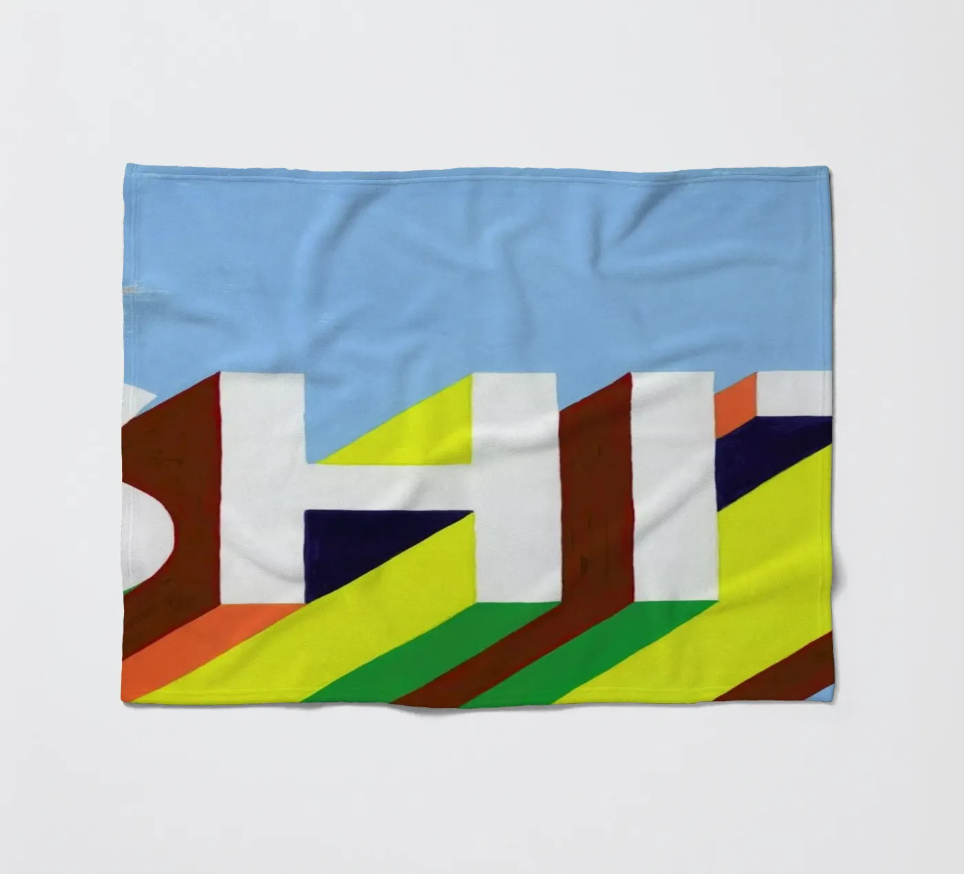 Shit fleece blanket by Famous When Dead