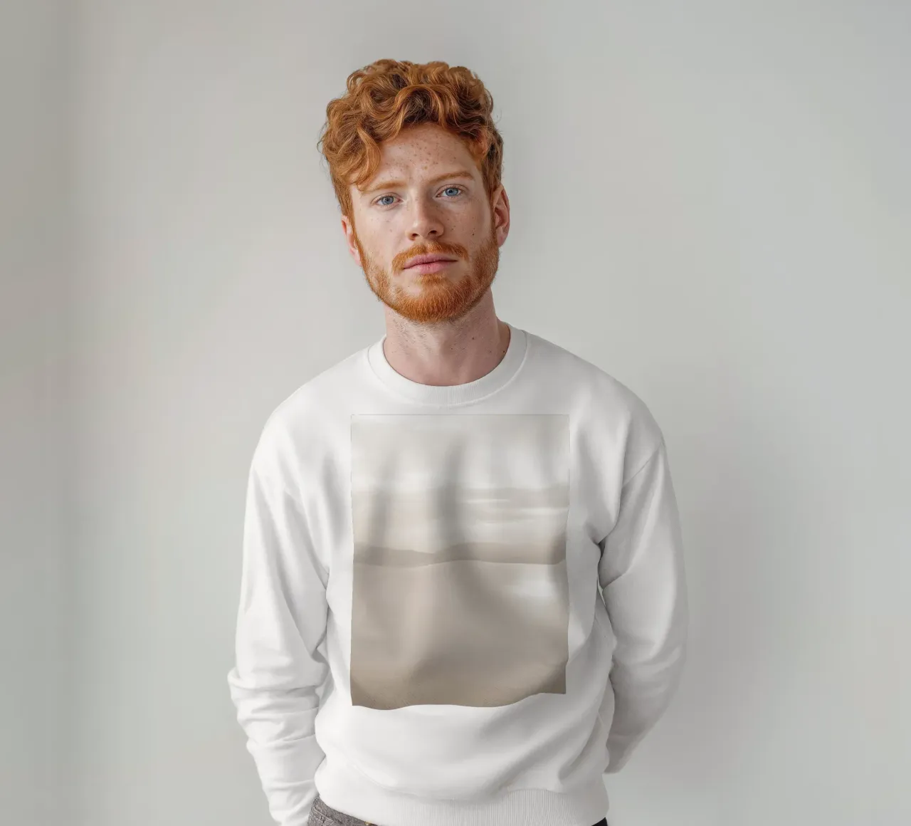 Quiet lake - calming natural atmosphere sweatshirt by Whole©