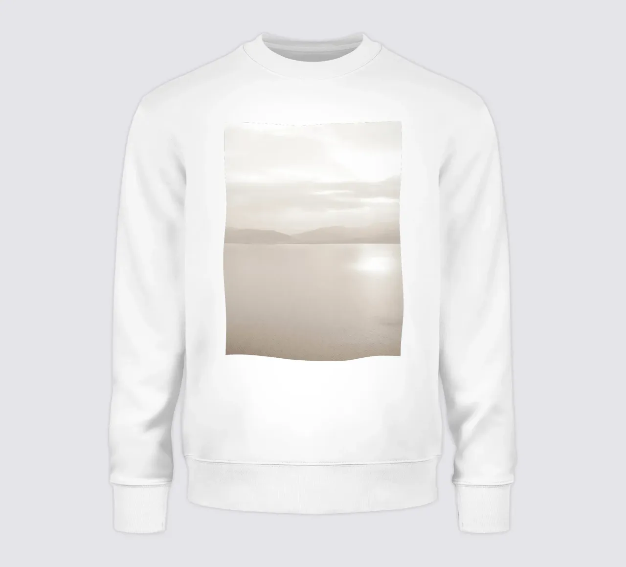 Quiet lake - calming natural atmosphere sweatshirt by Whole©